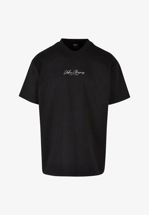 Urban Classics, MID EMBROIDERY TEE - T-shirt imprimé - black