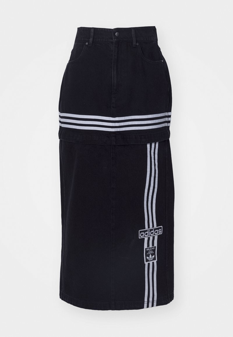 adidas Originals Maxirok zwart denim/blackdenim