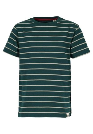 STRIPED - T-shirts print - racing green moos
