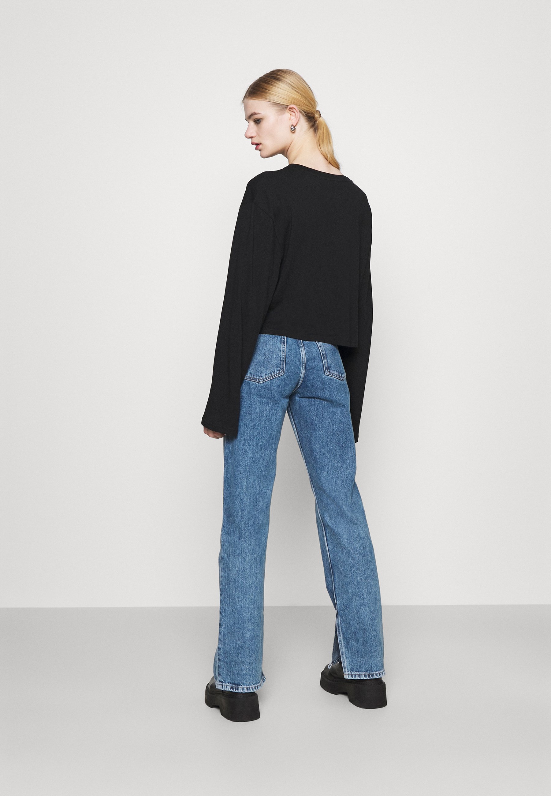 Monki Straight leg jeans - thrift blue/blue - Zalando.co.uk