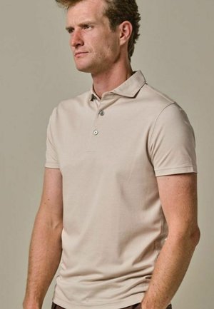 PROFUOMO, POLO SHIRT LUXURY KNITTED - Poloshirt - beige