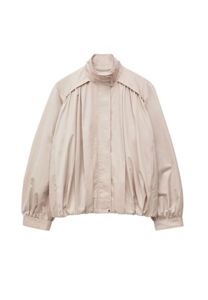 & OTHER STORIES, & OTHER STORIES GATHERED STAND-COLLAR JACKET - Veste mi-saison - beige