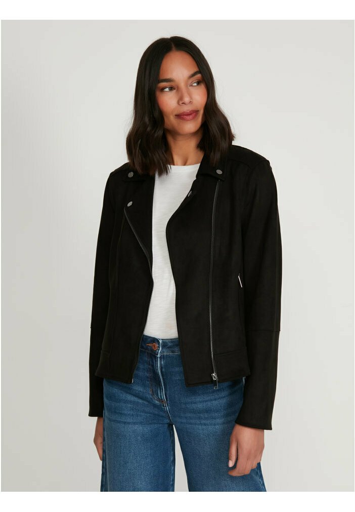 M\u0026Co Faux leather jacket - black 