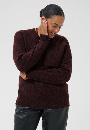 Kaffe Curve, KCNIELA V-NECK - Pullover - fudge melange