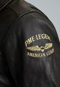 GREENVILLE - Chaqueta de cuero - black