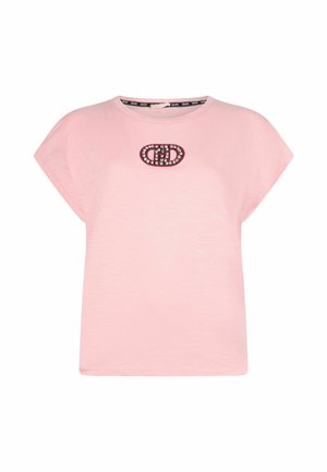 WITH BEJEWELLED DETAILS - T-shirt con stampa - pink