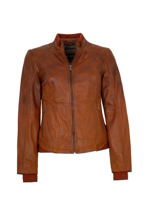 Lederjacken24 BENICE - Bomberjacke - burned orange