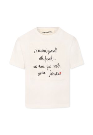 A MANICA CORTA - T-shirt print - white