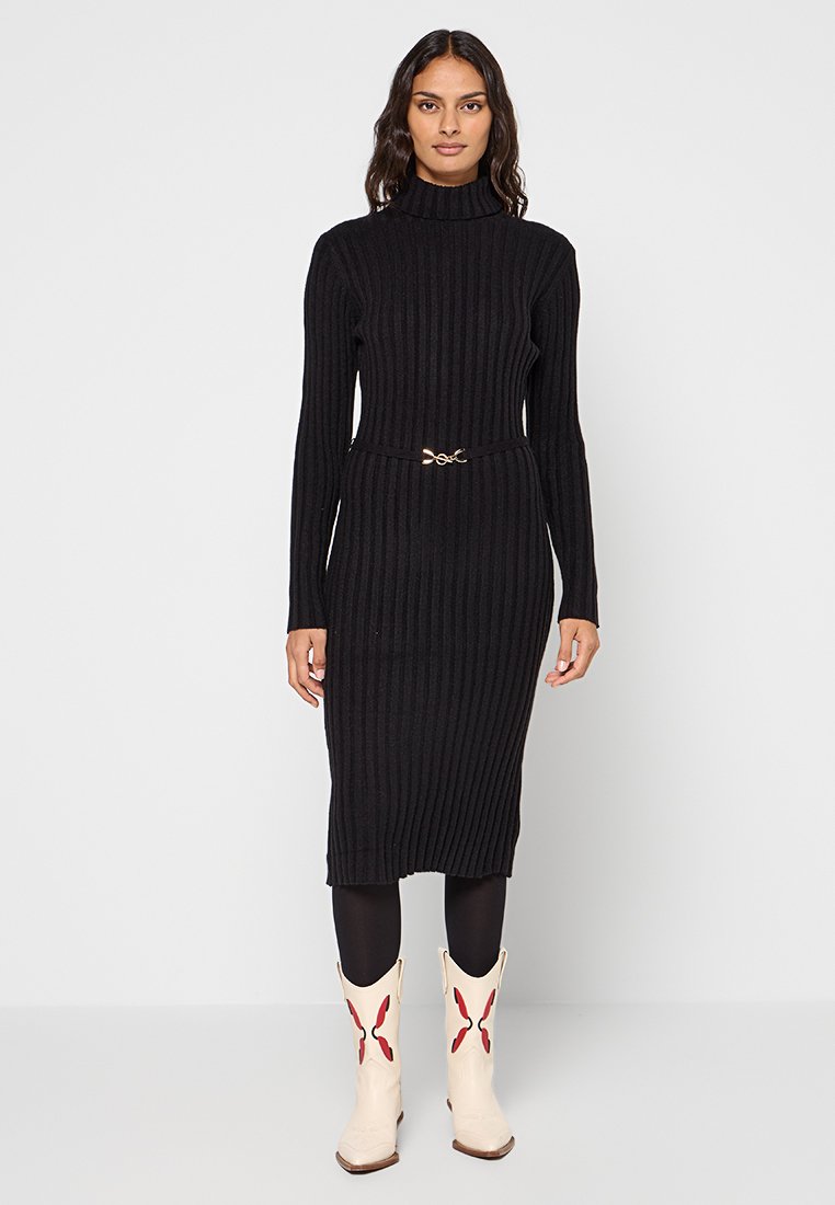 Apart Gebreide jurk zwart