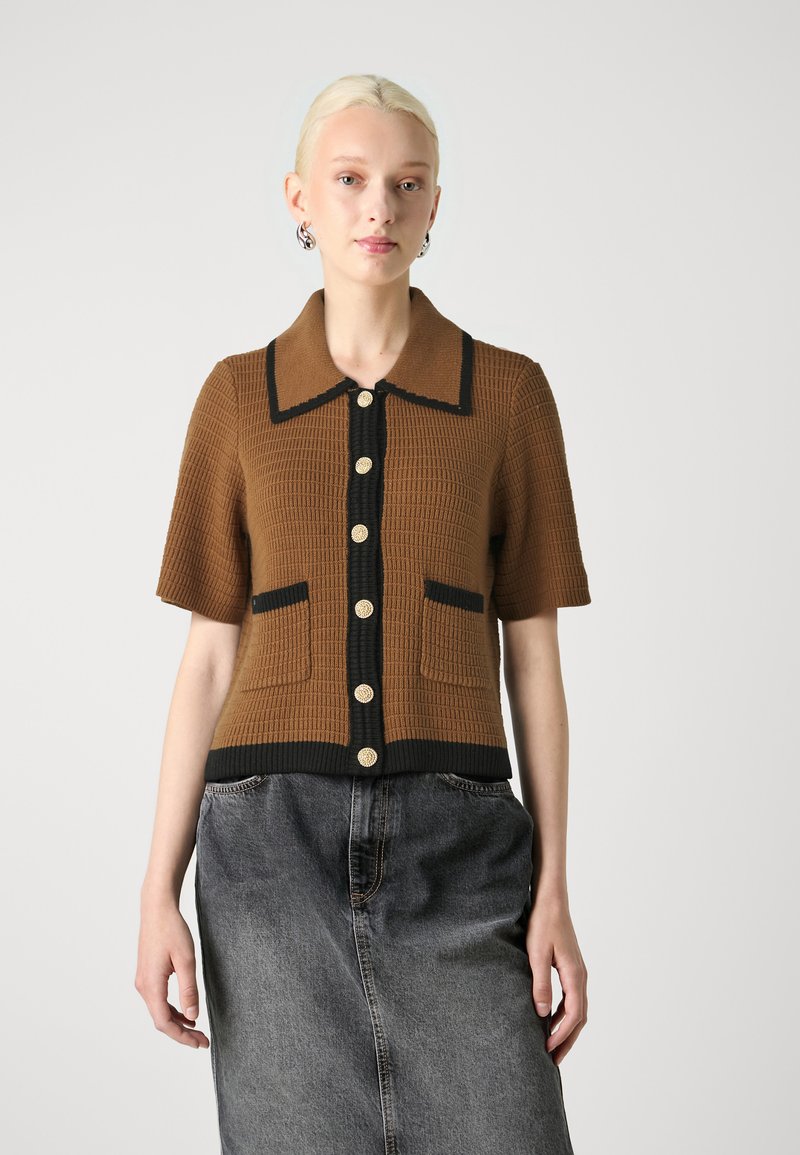 YAS YASKLOMA CARDIGAN - Cardigan - beige