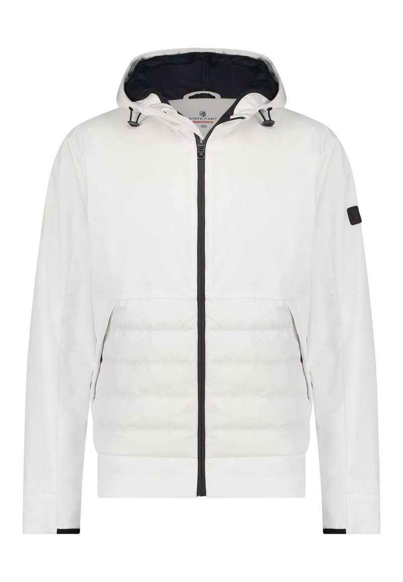Herren Trenchcoats | State of Art Kurzmantel off-white plain/offwhite - JI70747 Herren Trenchcoats | State of Art Kurzmantel off-white plain/offwhite - JI70747