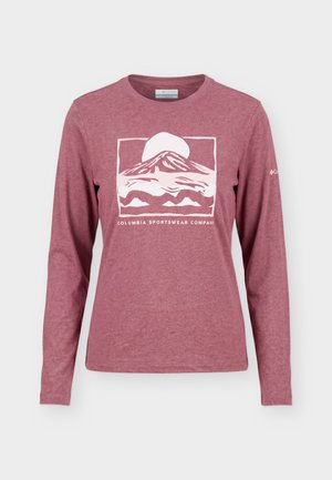 Columbia, PARSONS POINT™ GRAPHIC TEE - Pitkähihainen paita - antique mauve heather