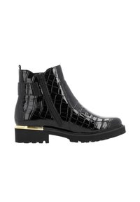 Remonte Bottines à plateau - lackschwarz