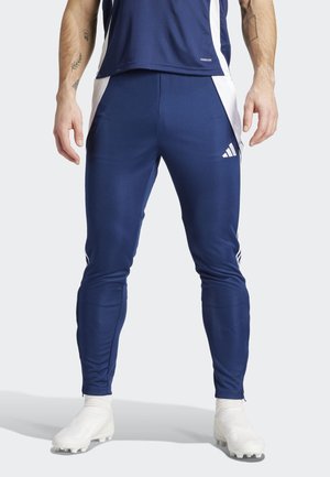 TIRO24 TRAINING SLIM - Tracksuit bottoms - team navy blue white