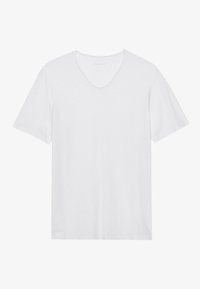 V NECK SLUB T SHIRT BASIC - Navadna majica - bright white