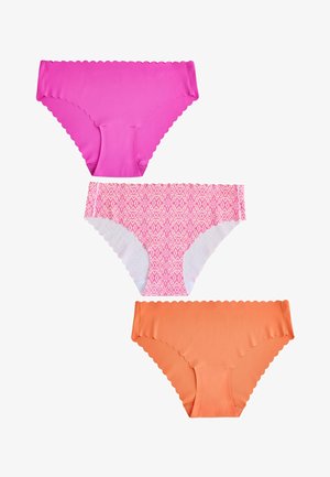 Next, BRAZILIAN FIT - NO VPL SCALLOP KNICKERS 3 PACK . - Nohavičky/Slipy - pink orange