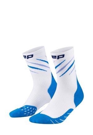 RUN COMPRESSION EDITION CLAW MID CUT - Sportsocken - white/blue mix