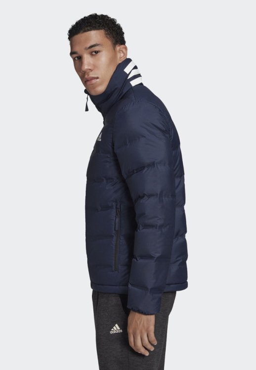 adidas Performance HELIONIC 3-STRIPES JACKET - Gewatteerde jas - blue/Blauw  - Zalando.nl
