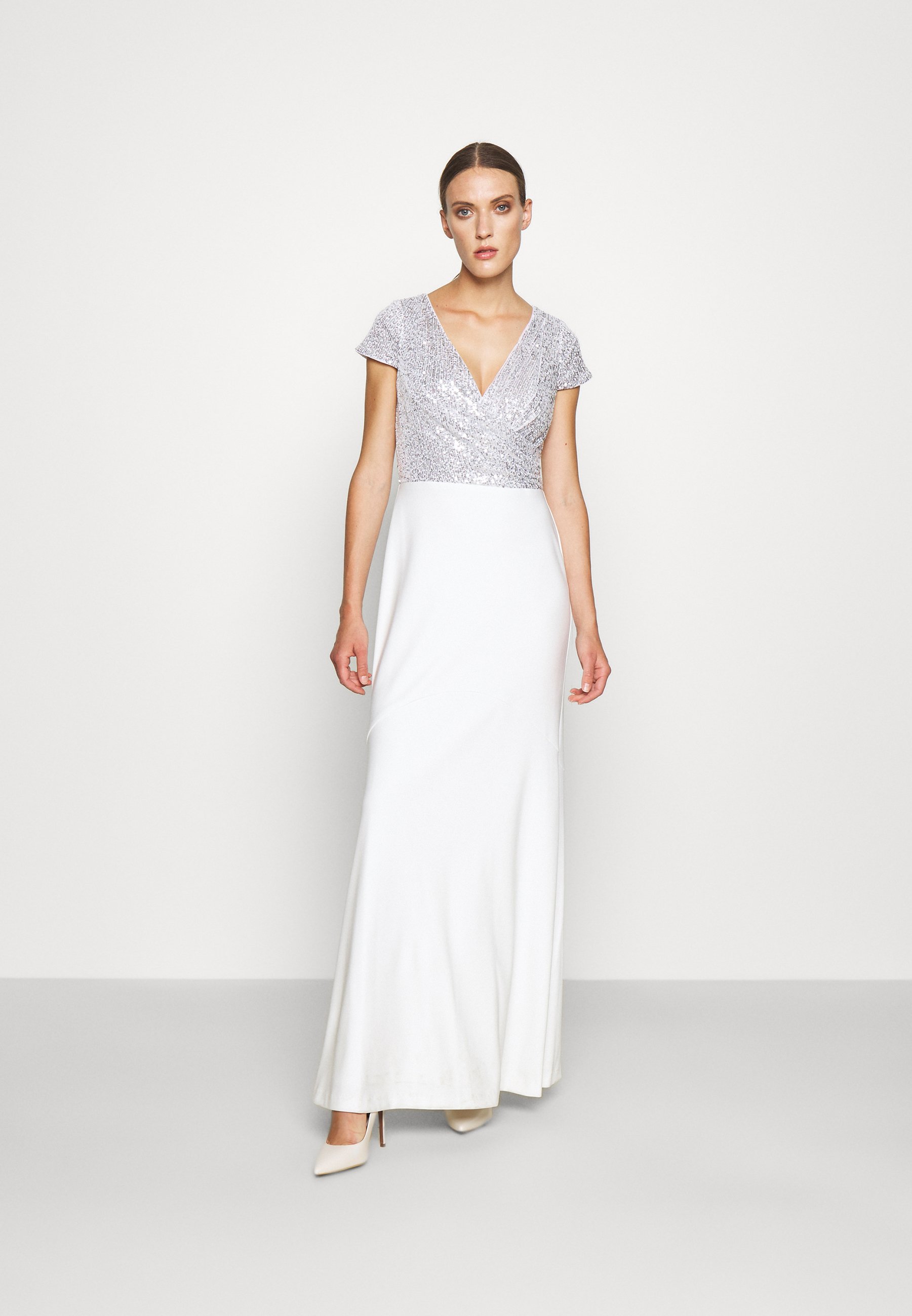 evening dresses silver