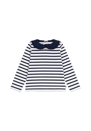 Petit Bateau MARINIERE MOYEN SIMPLE - Strickpullover - marshmallow/smoking