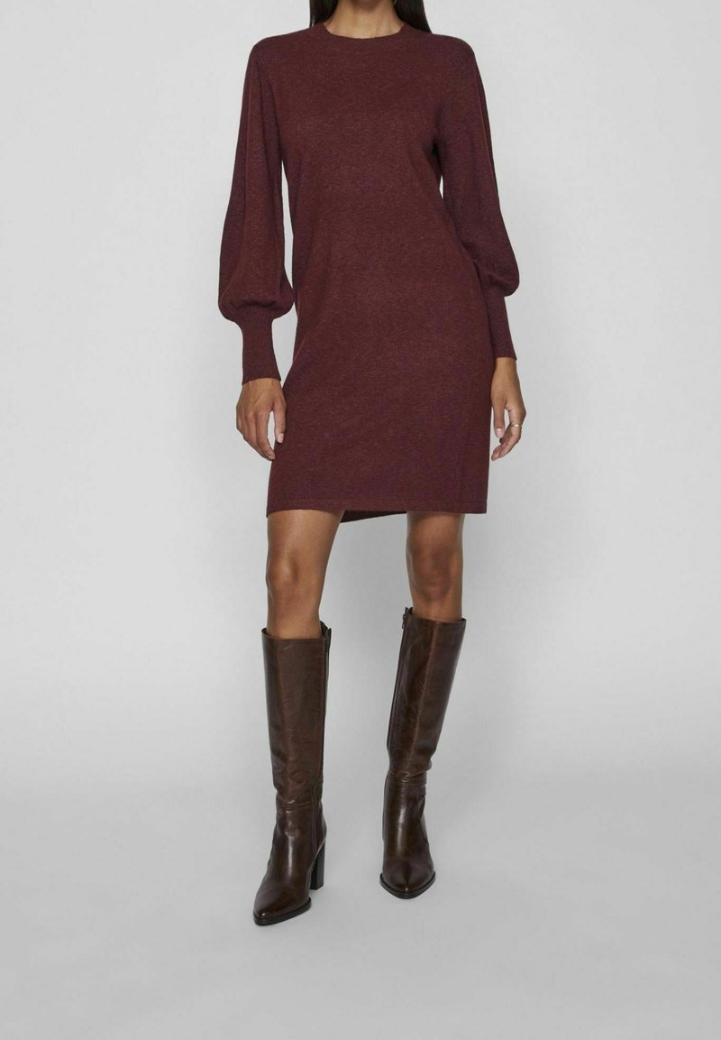 VILA Abito in maglia bordeaux (Second hand)