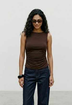 Vero Moda, TOP VMHANNA TOP - Top - dark earth