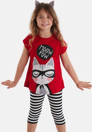 Denokids, SET MEOW POW - Leggings - red