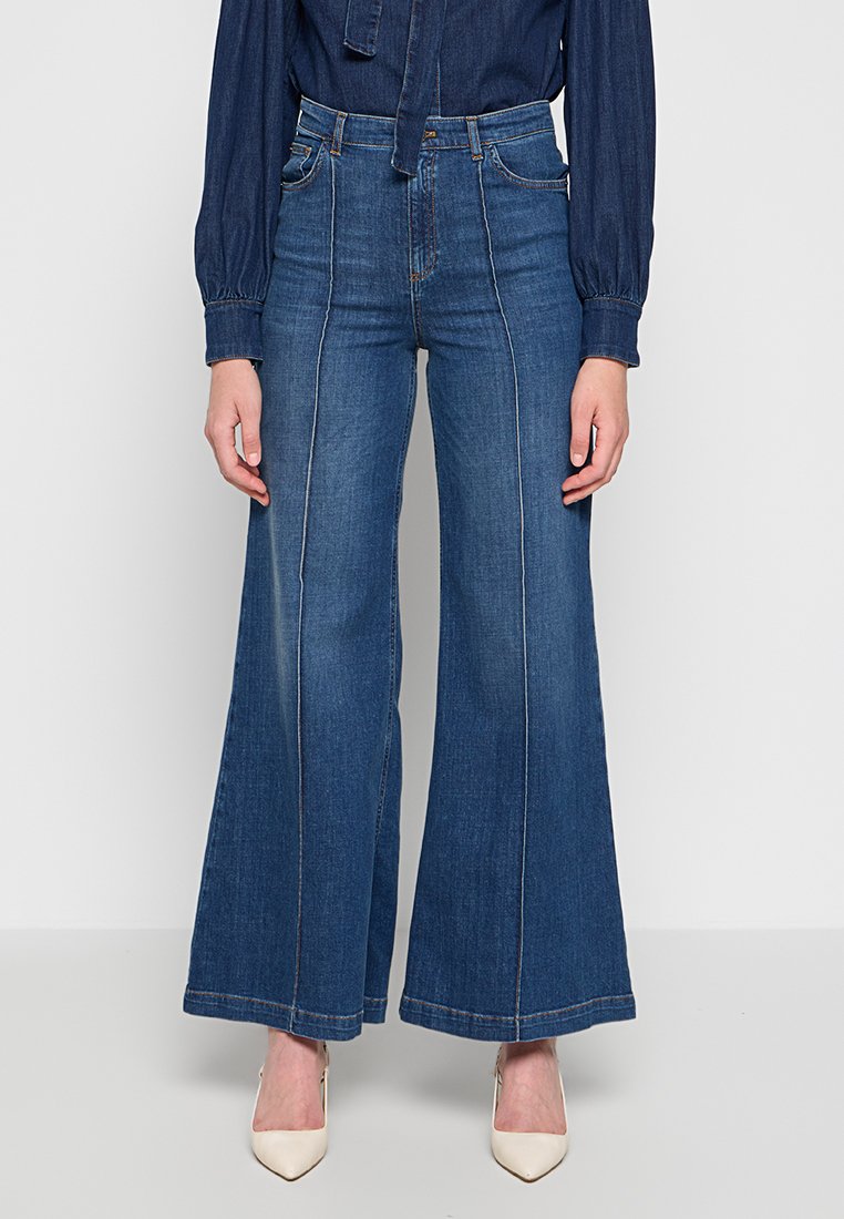 TWINSET Flared Jeans blauw