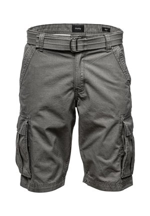 BERMUDA CARGO MIT GÜRTEL - Shorts - dunkelgrau
