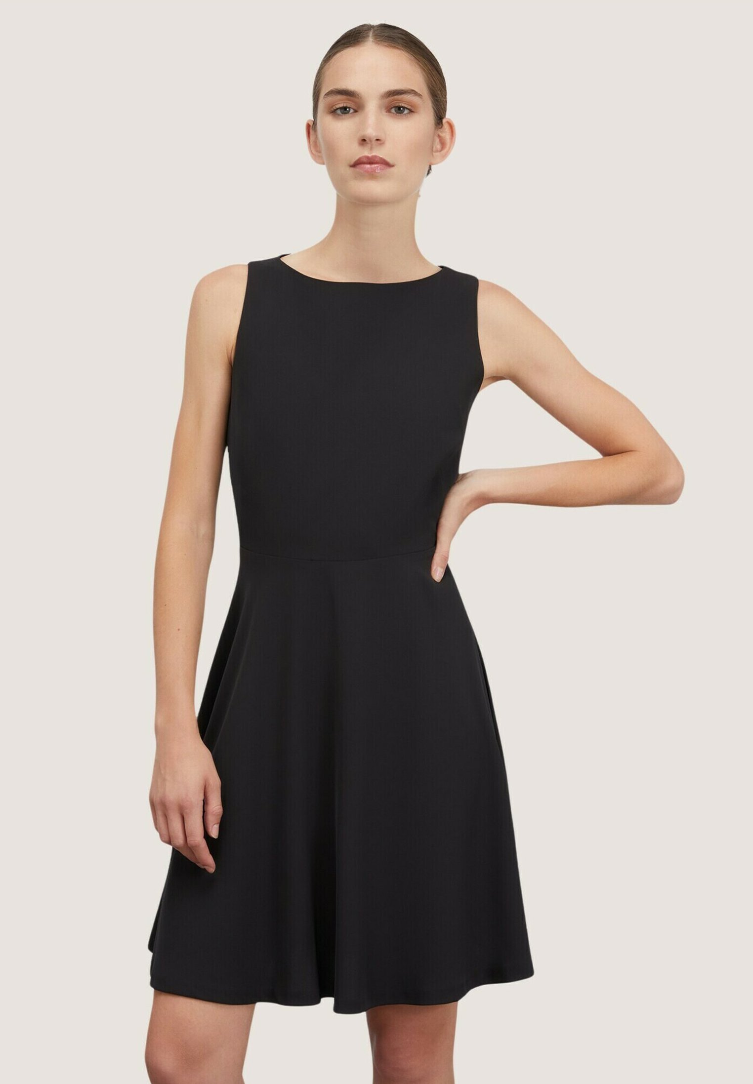 Robe Classique Robe Simple Noire Robe Longue En Gaze De Coton