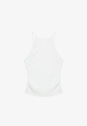 PULL&BEAR TEXTURED HALTER - TOP - Débardeur - white