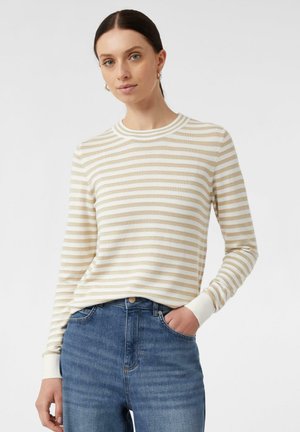 Strickpullover - helles beige