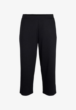 Zizzi 7/8- AUS MIX MIT TASCHEN - Träningsbyxor - black