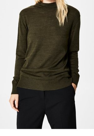 Strickpullover - dark green