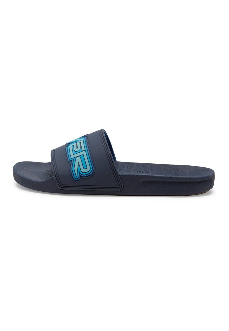 Quiksilver RIVI WORDMARK II - Matalakantaiset pistokkaat - blue