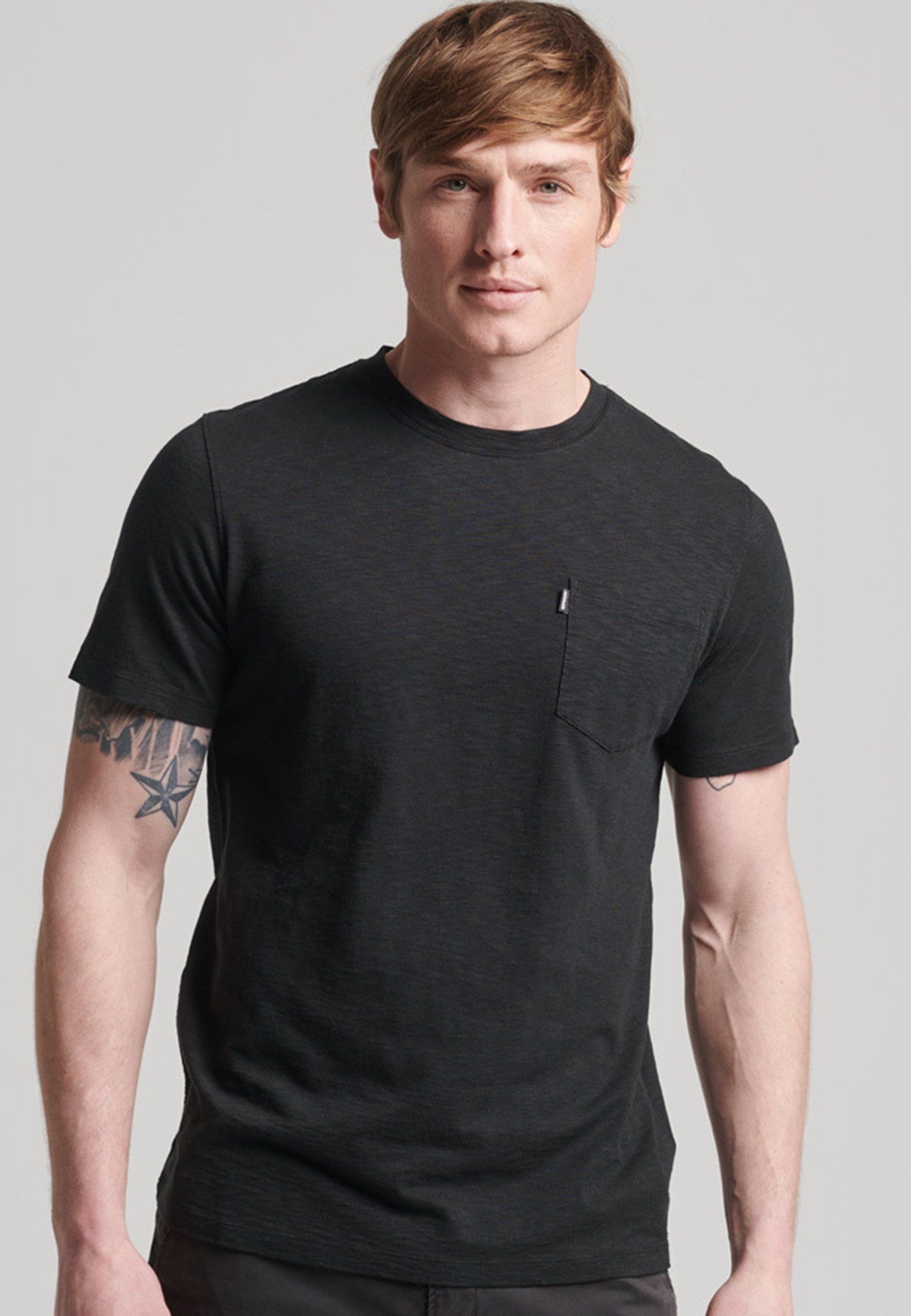 Superdry T-shirt basic - black/Zwart - Zalando.nl