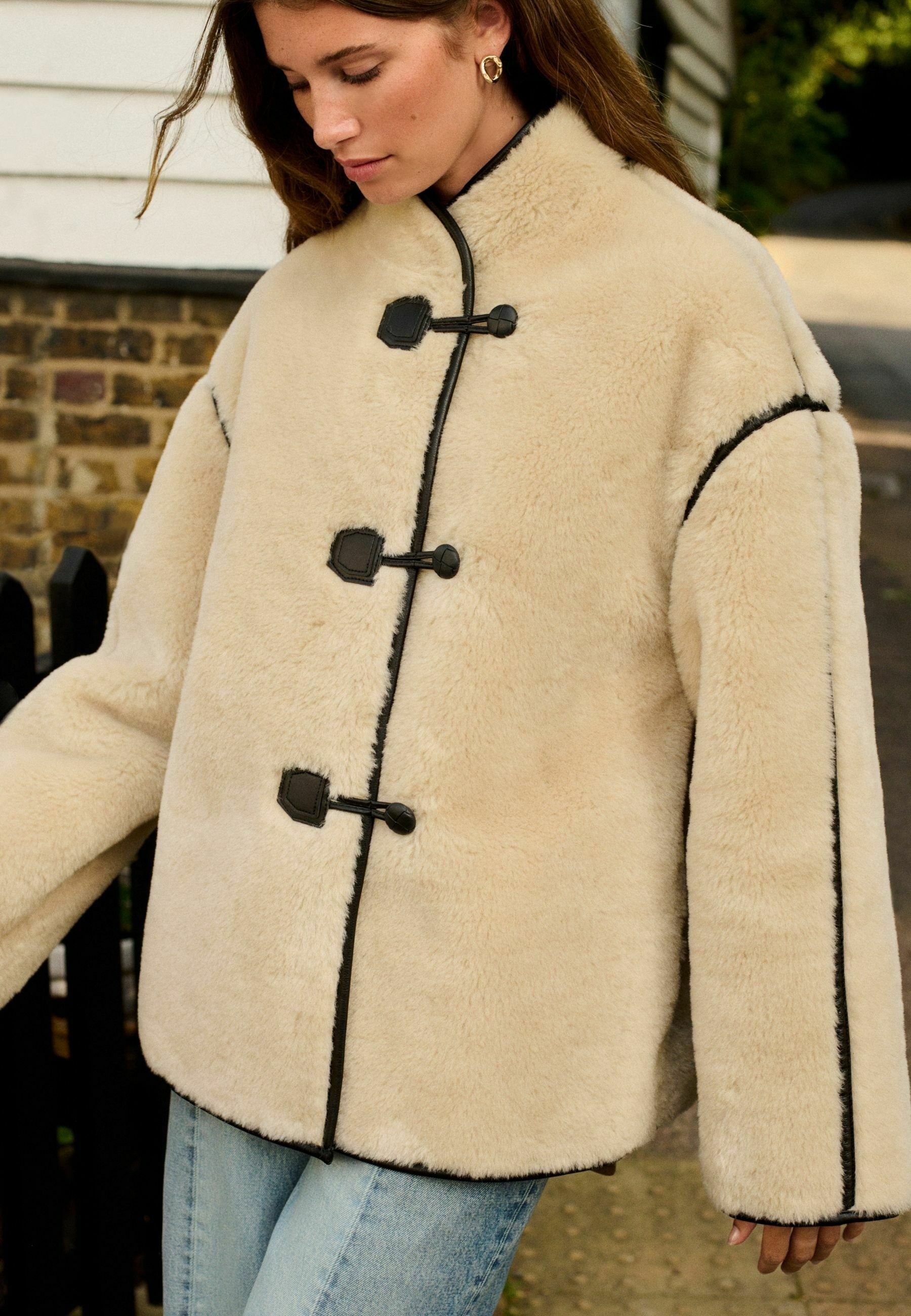【the toe】Bremen Jacket/ベージュ/M TOM TAILOR DENIM TEXTURE MIX TEDDY JACKET - Fleece jacket - cashew