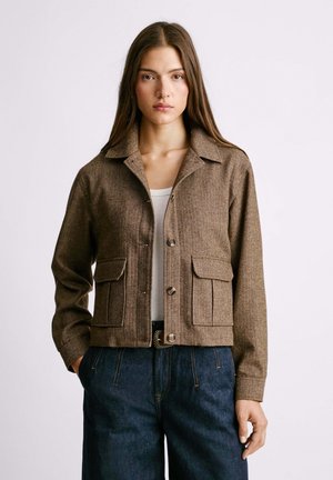 Lichte jas - chocolate brown