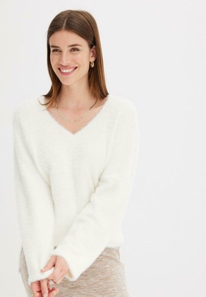 bonprix AUS FLAUSCH - Maglione - white