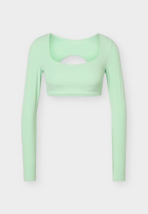 Nike Performance, W NK DF ZENVY LS BRA LS SNL - Μπλούζα με μακριά μανίκια - cucumber calm/white