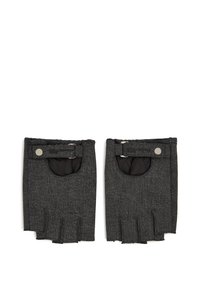 FINGERLESS DENIM - Gloves - visual washed black