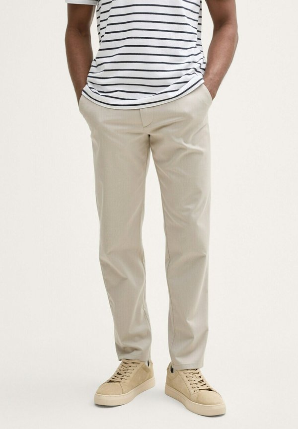 REGULAR STRUCTURED  - Chino - abbey stone mini houndstooth