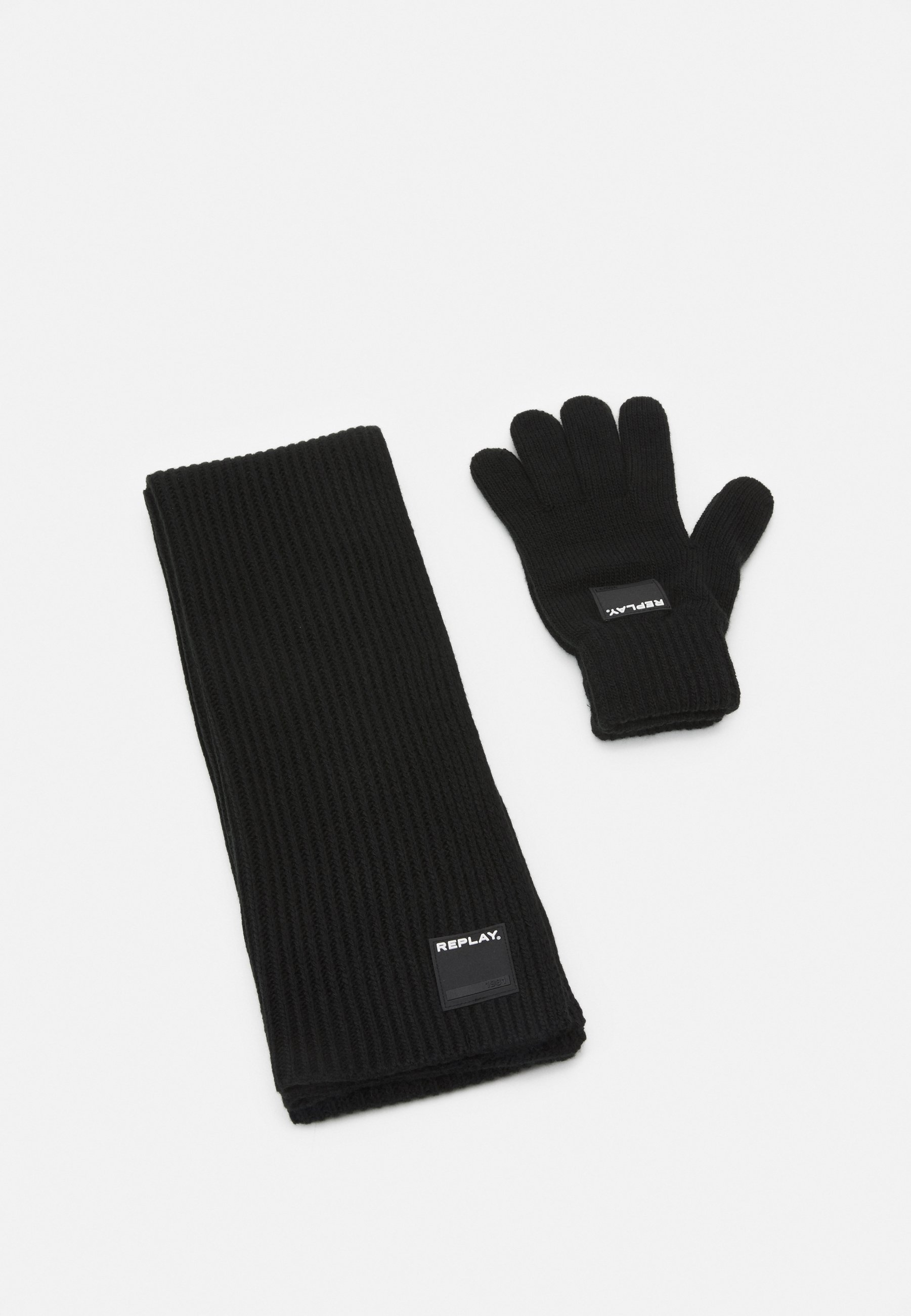 Replay SCARF GLOVES SET - Sjaal - black/zwart - Zalando.nl