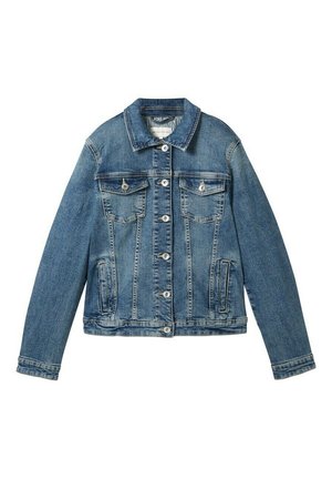 Jeansjacke - used dark stone blue denim