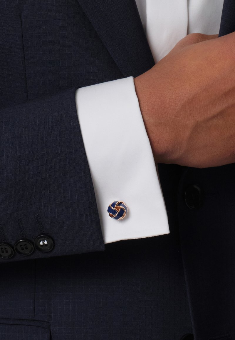 rose gold dress and navy blue suit Rose Gold Tie – German Valdivia main image 0