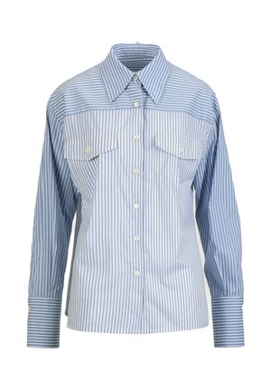 BLENDA - Blúzka so zapínaním na gombíky - celeste