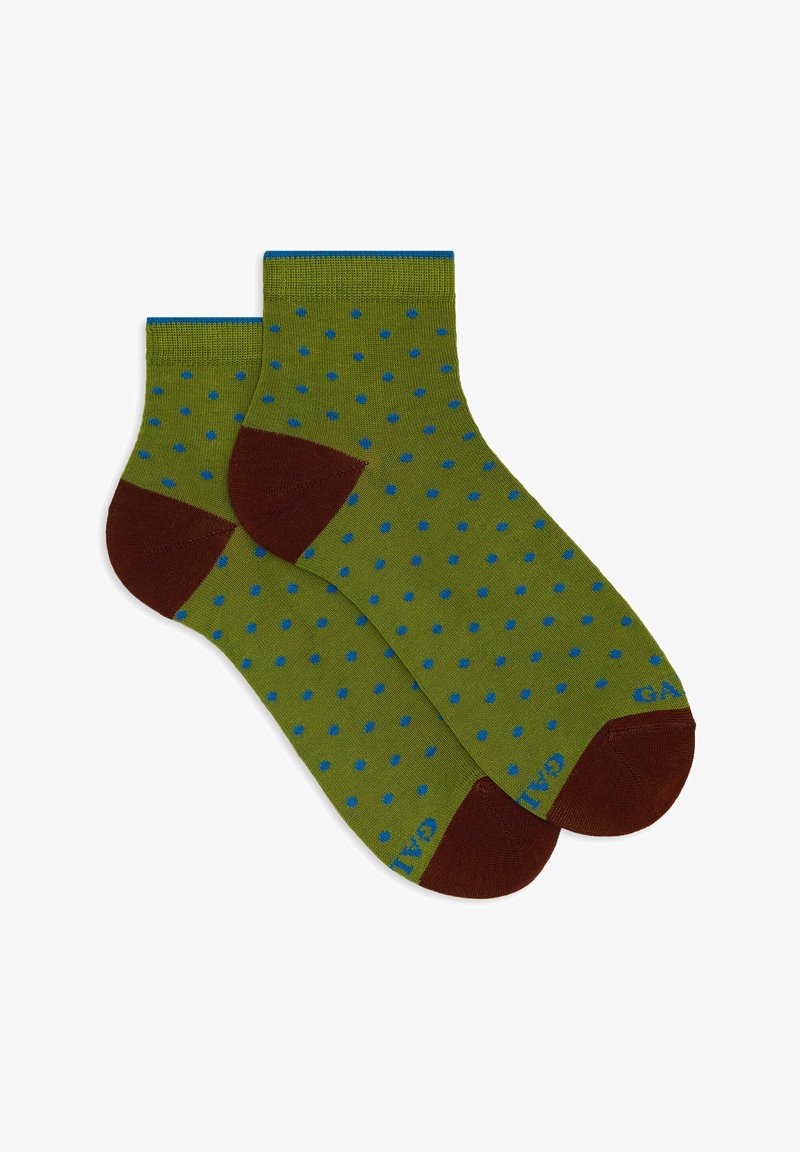 Gallo SUPER WITH POLKA DOT PATTERN - Calze - erba egeo