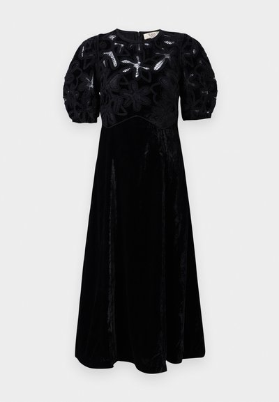 Sea ALICE EMBROIDERY PUFF DRESS - Proginė apranga - black