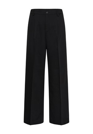 Kaffe, KASAKURA WIDE PANT - Pantalon classique - black deep