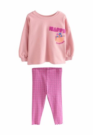 SET  - Bluză cu mânecă lungă - pink bunny